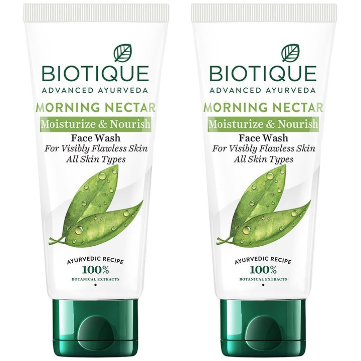 Biotique Set of 2 Bio Morning Nectar Visibly Flawless Face Wash - 100ml each