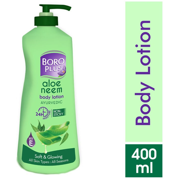 BOROPLUS Aloe Neem Body Lotion with Vitamin E for Soft & Glowing Skin - 400ml