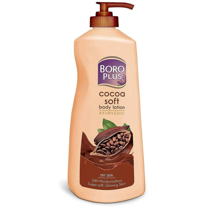 BOROPLUS Cocoa Soft Ayurvedic 24H Moisturisation Body Lotion For Dry Skin - 400ml