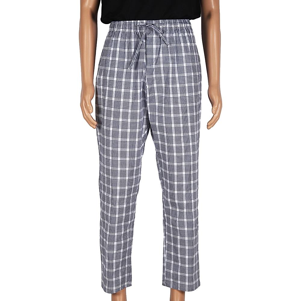 DI COTONE Pyjama checks - Light Blue (S) - Size M