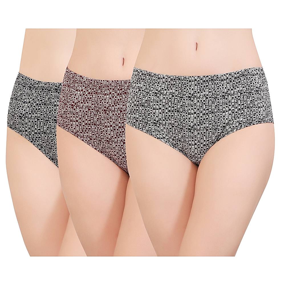 In Shape Ladies Inner Elastic Hipster Panties 657 (115 cm) 3 Pieces - Size Xxxl