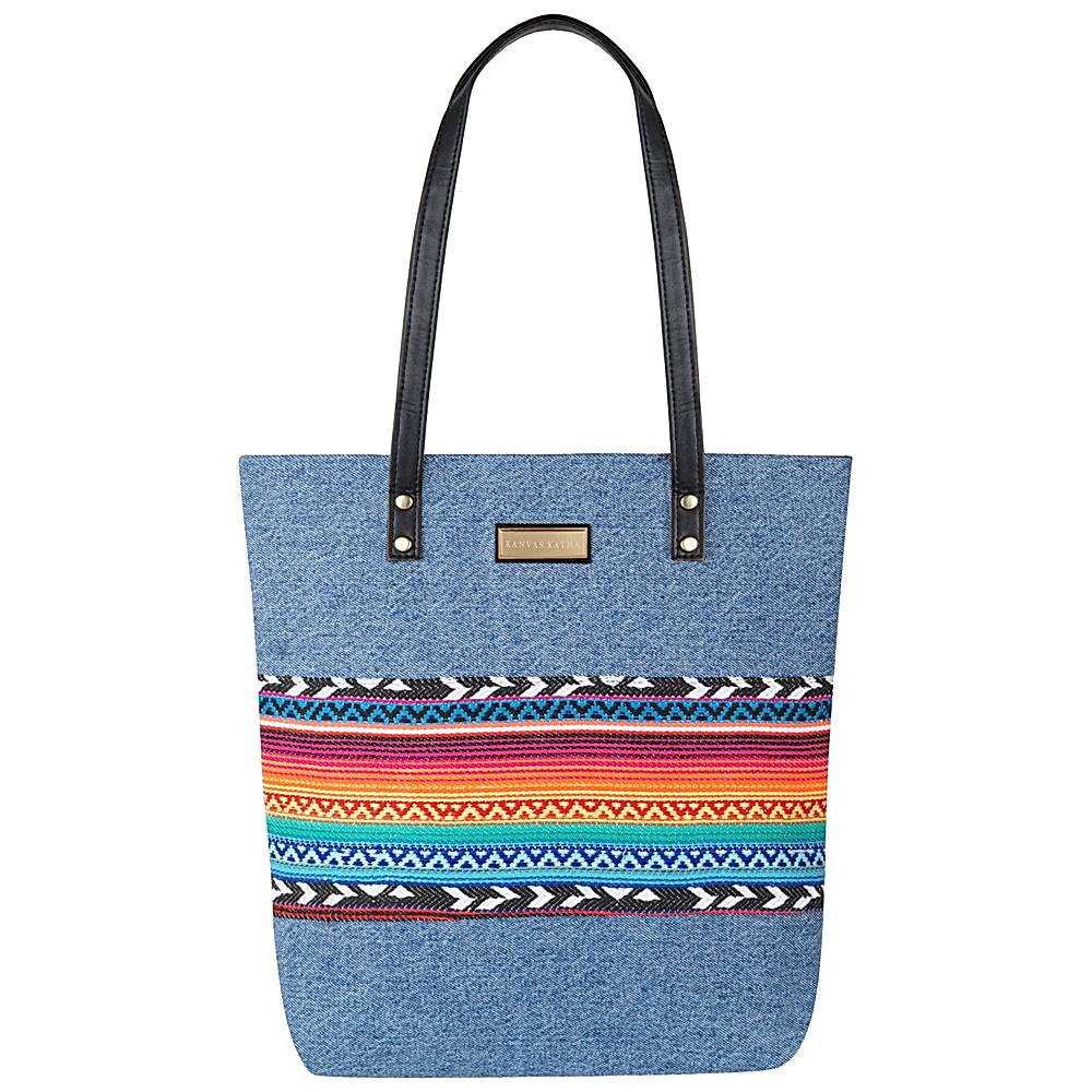 Kanvas Katha Tote Bag (KKNEA008) Ice Blue - 1 Unit