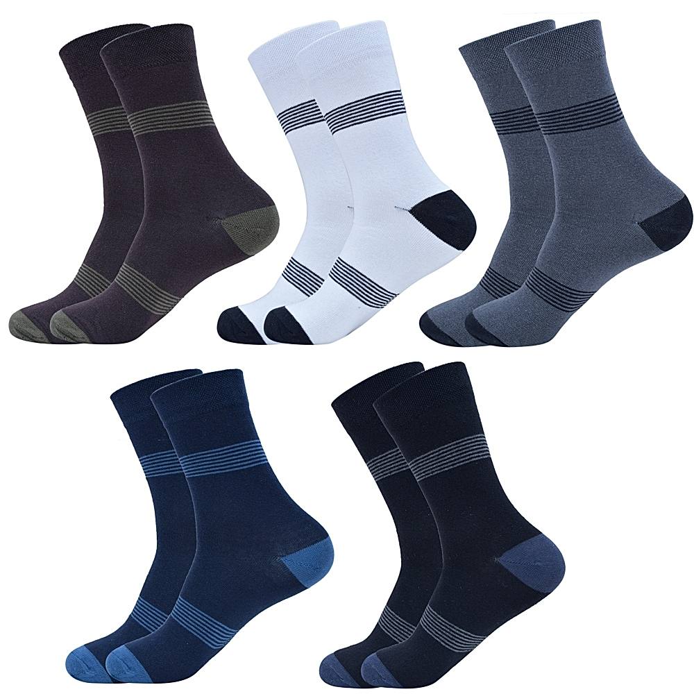 No Fuss Men's Crew Socks - 5 U