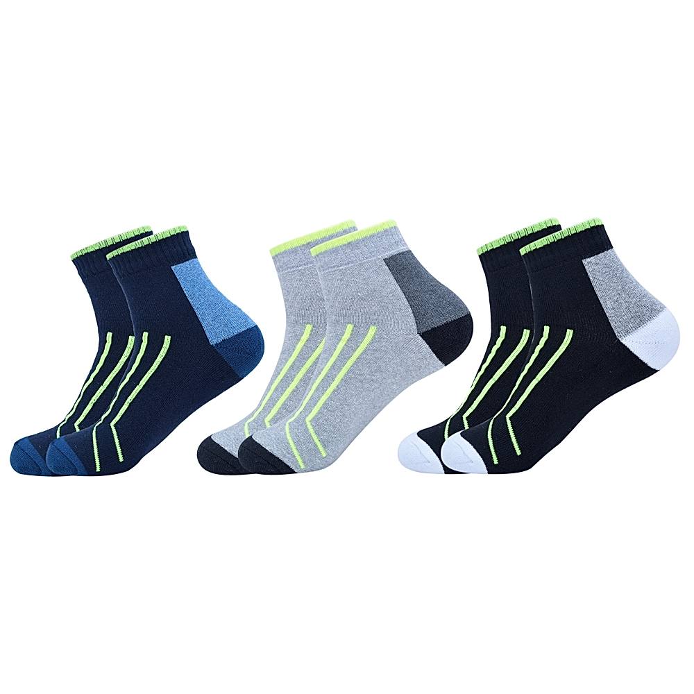 No Fuss Men's Sports Ankle Socks - 3 U