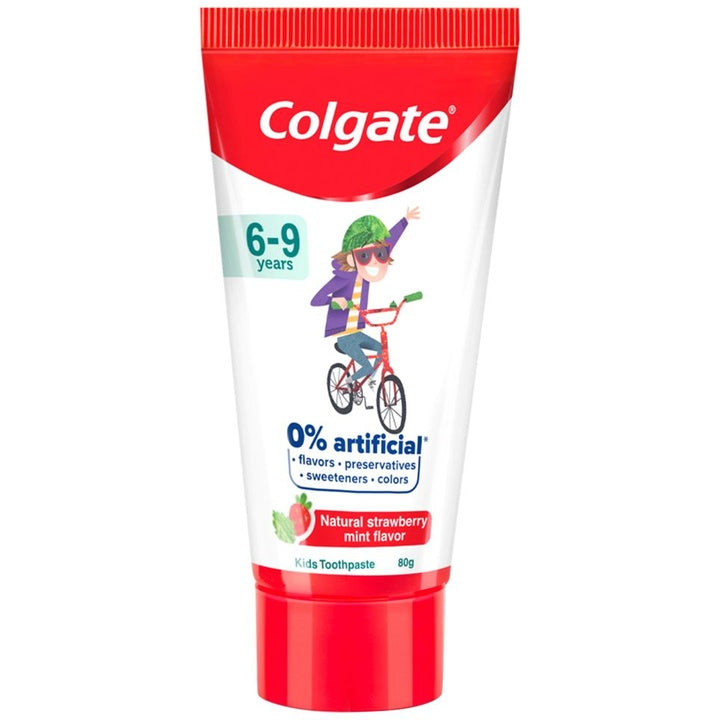Colgate 6-9 Years Kids Natural Strawberry Mint Flavour Toothpaste - 80g