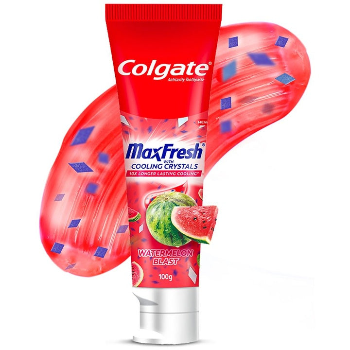 Colgate MaxFresh Watermelon Blast Gel Toothpaste with Cooling Crystals - 100 g