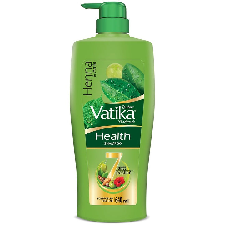 Dabur Vatika Health Shampoo With 7 Natural Ingredients - 640ml