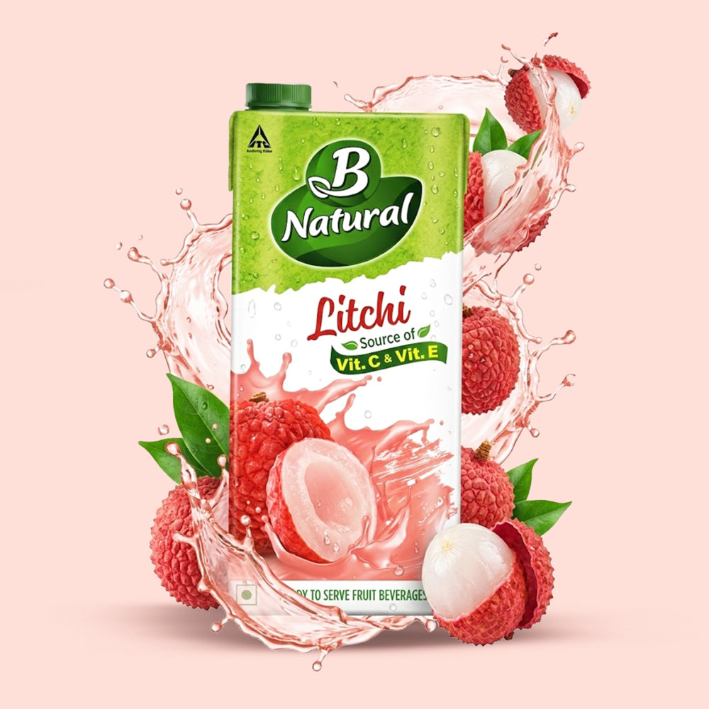 B Natural Litchi Fruit Beverage - 1 L