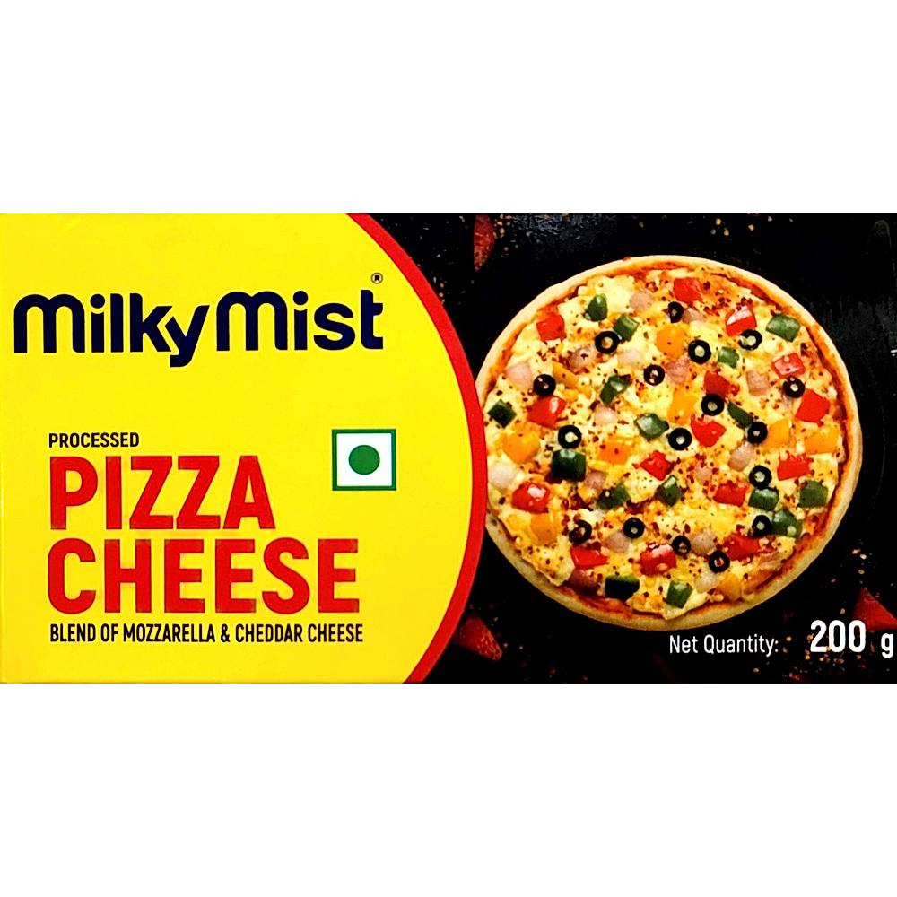 Milky Mist Blend of Mozzarella and Cheddar Pizza Cheese - 200 g