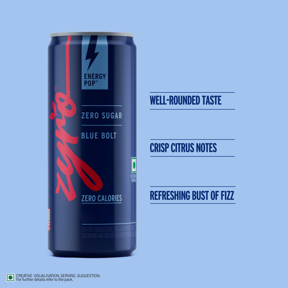 Zyro Blue Bolt Energy Drink - 250 ml