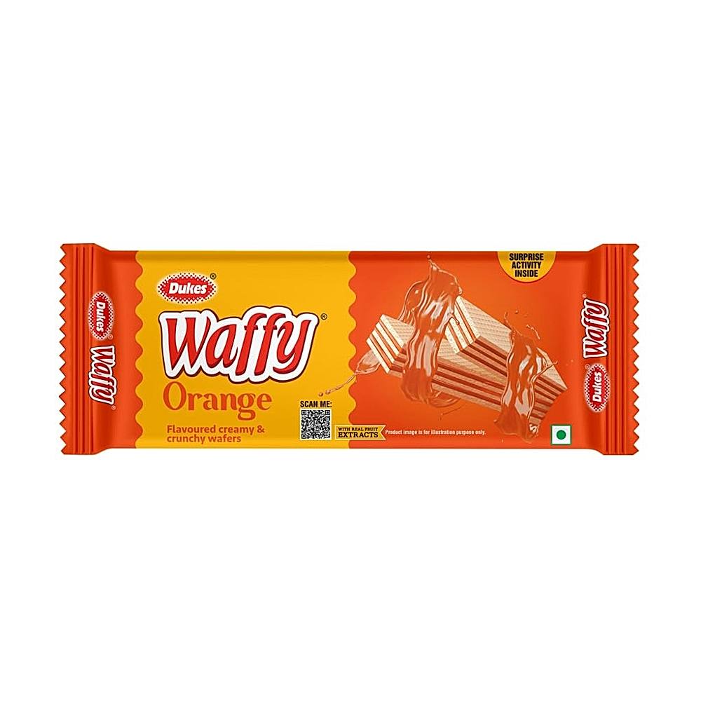 Dukes Waffy Orange Flavoured Wafer Biscuits