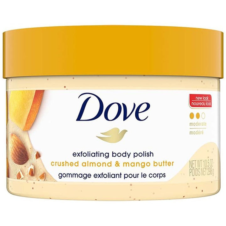Dove Body Polish & Scrub with Almond & Mango Butter for Soft & Supple Skin - 298 g