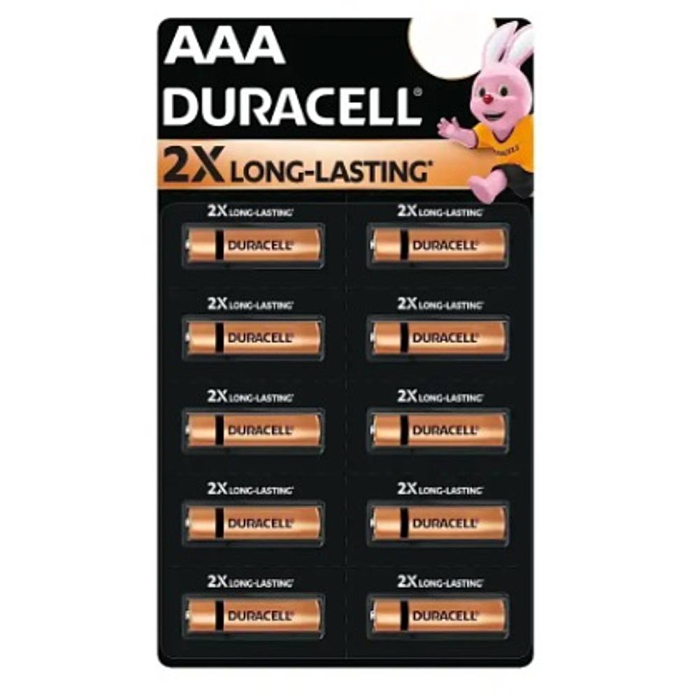 Duracell Alkaline AAA Battery - 10 Pieces - 10 U