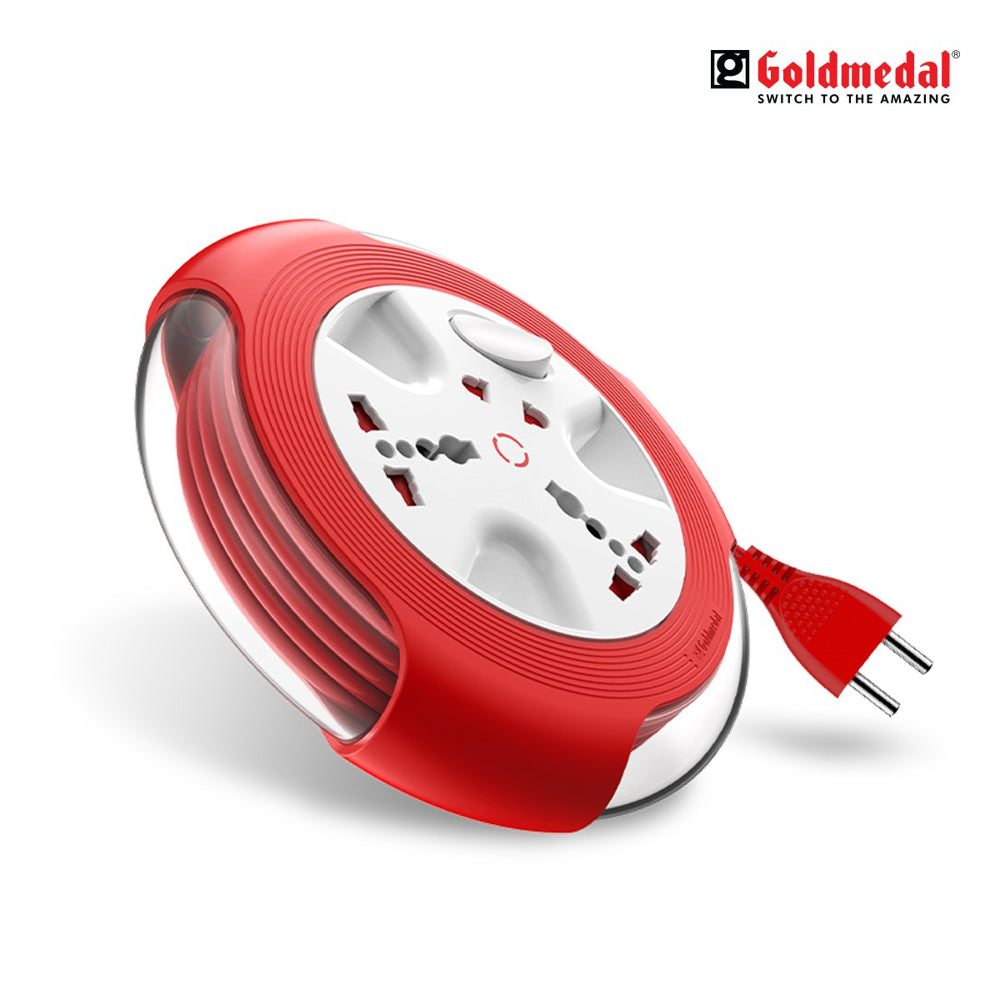 Goldmedal Krysta 2 Pin 5 Meter Extension Cord Flex Box - White - 1 U