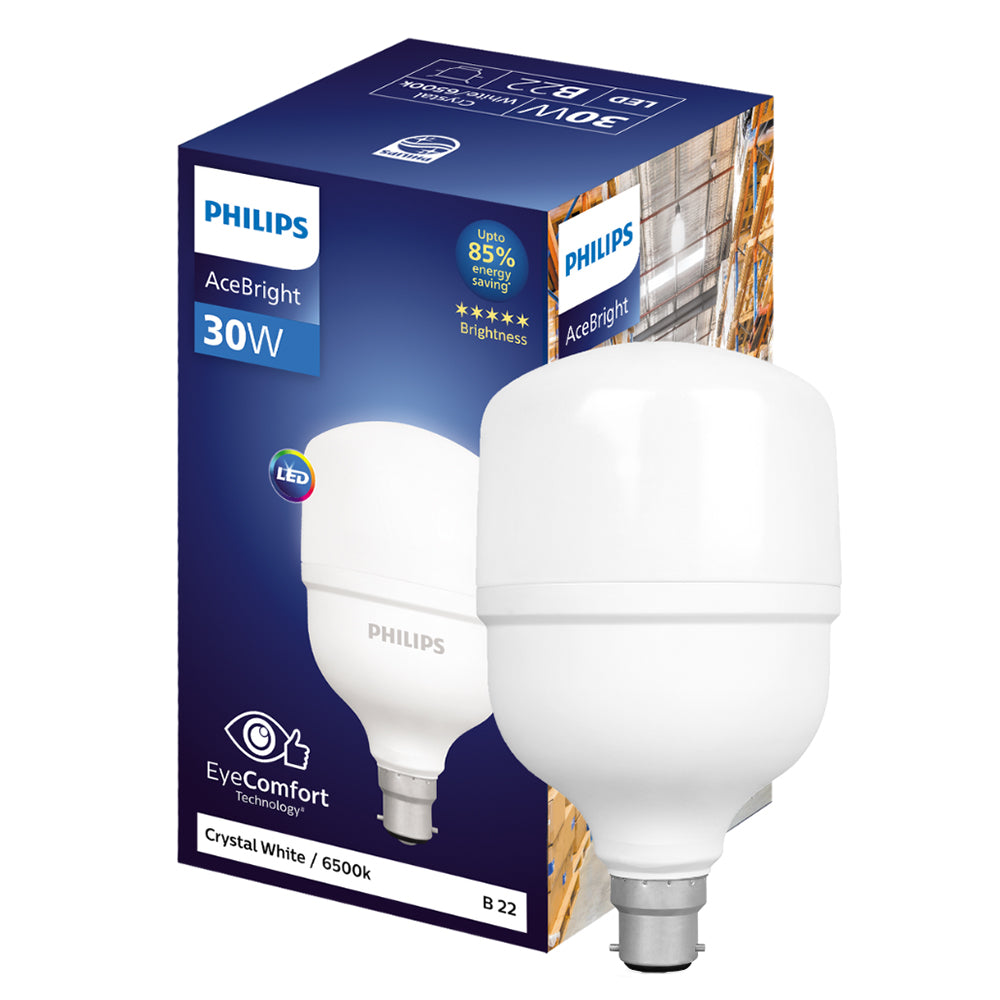 Philips AceBright LED Bulb B22 Crystal White 30 W - 1 U