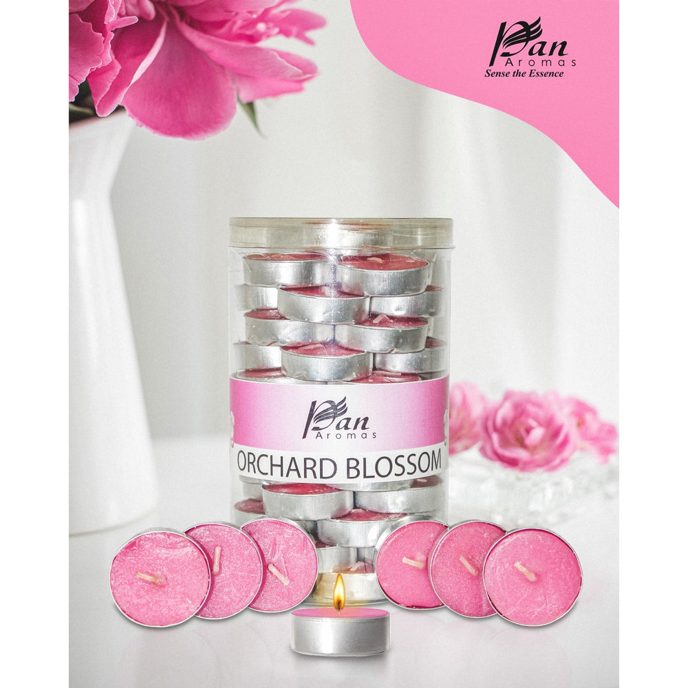 Pan Aromas Scented Tealight Candle Orchard Blossom - 45 U