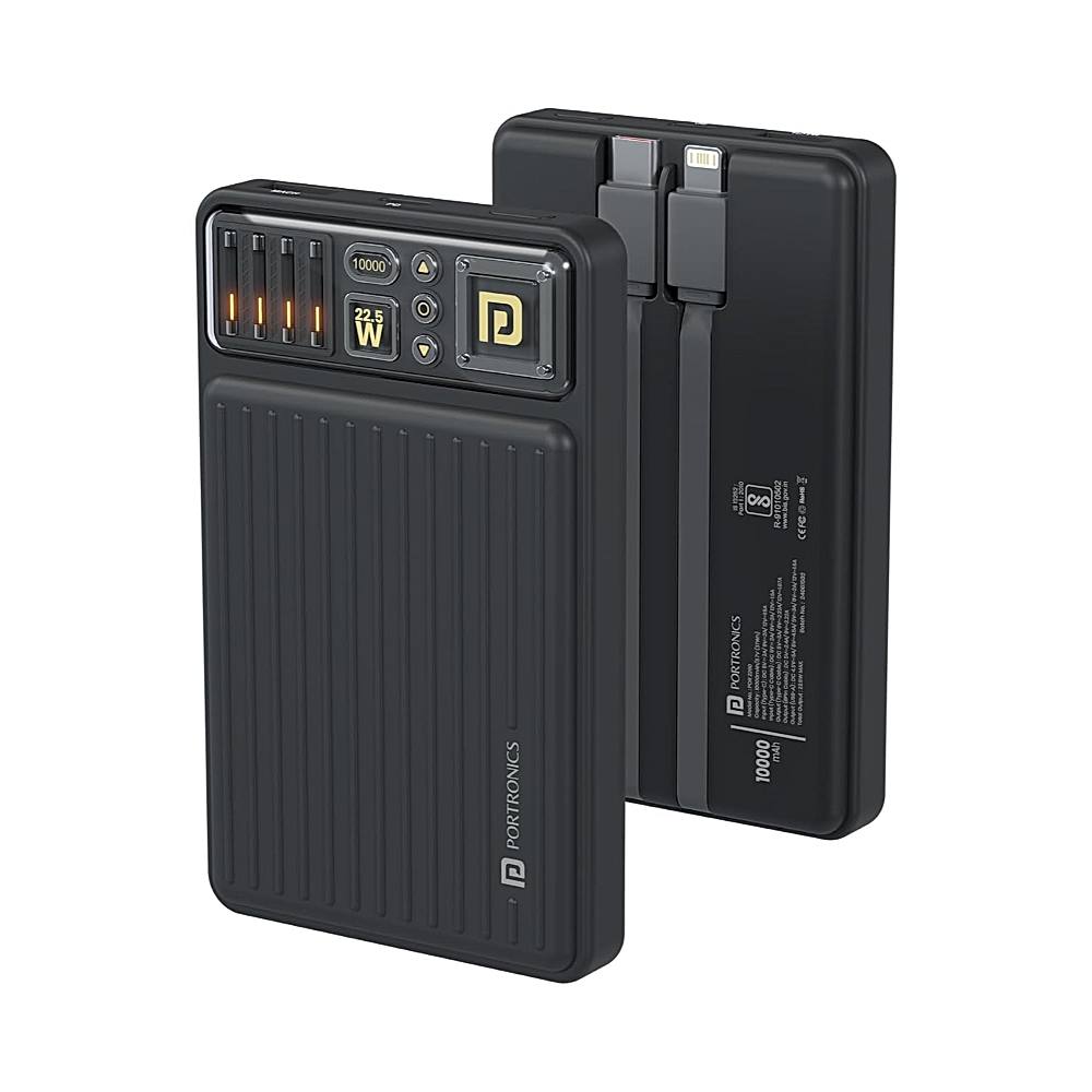 Portronics Luxcell Bind Mini Power Bank 22.5W 10000mAH - 1 Unit