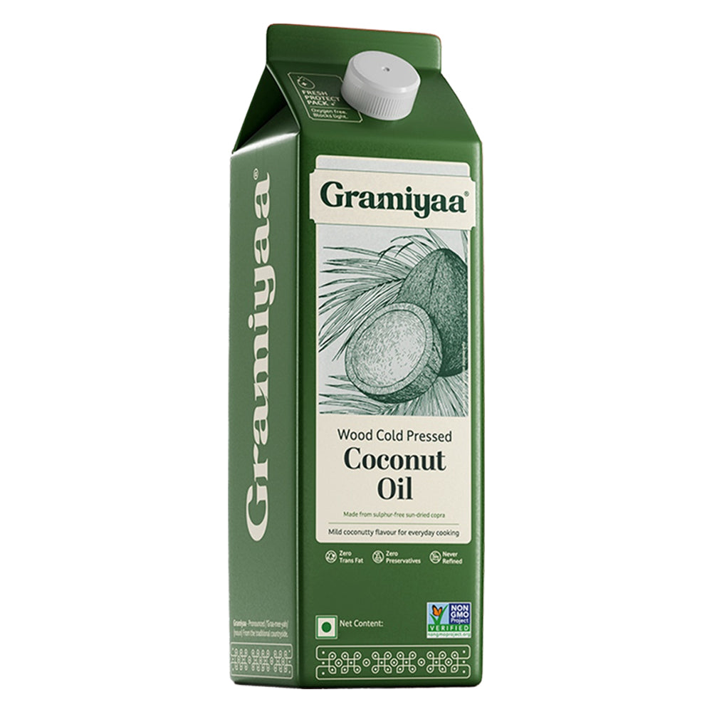 Gramiyaa Wood Cold Pressed Coconut Oil - 1 L
