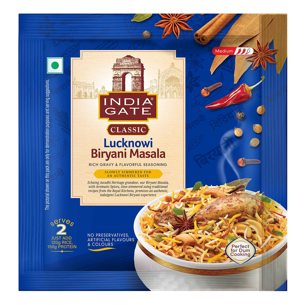 India Gate Classic Lucknowi Biryani Masala - 70 g