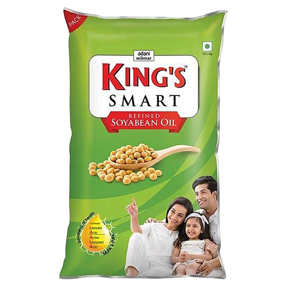 Kings Refined Soyabean Oil Pouch - 750 g