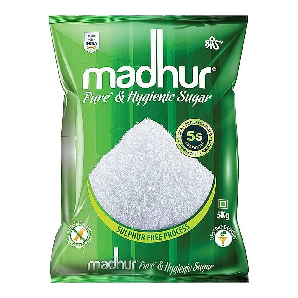 Madhur Pure & Hygienic Sugar - 5 kg