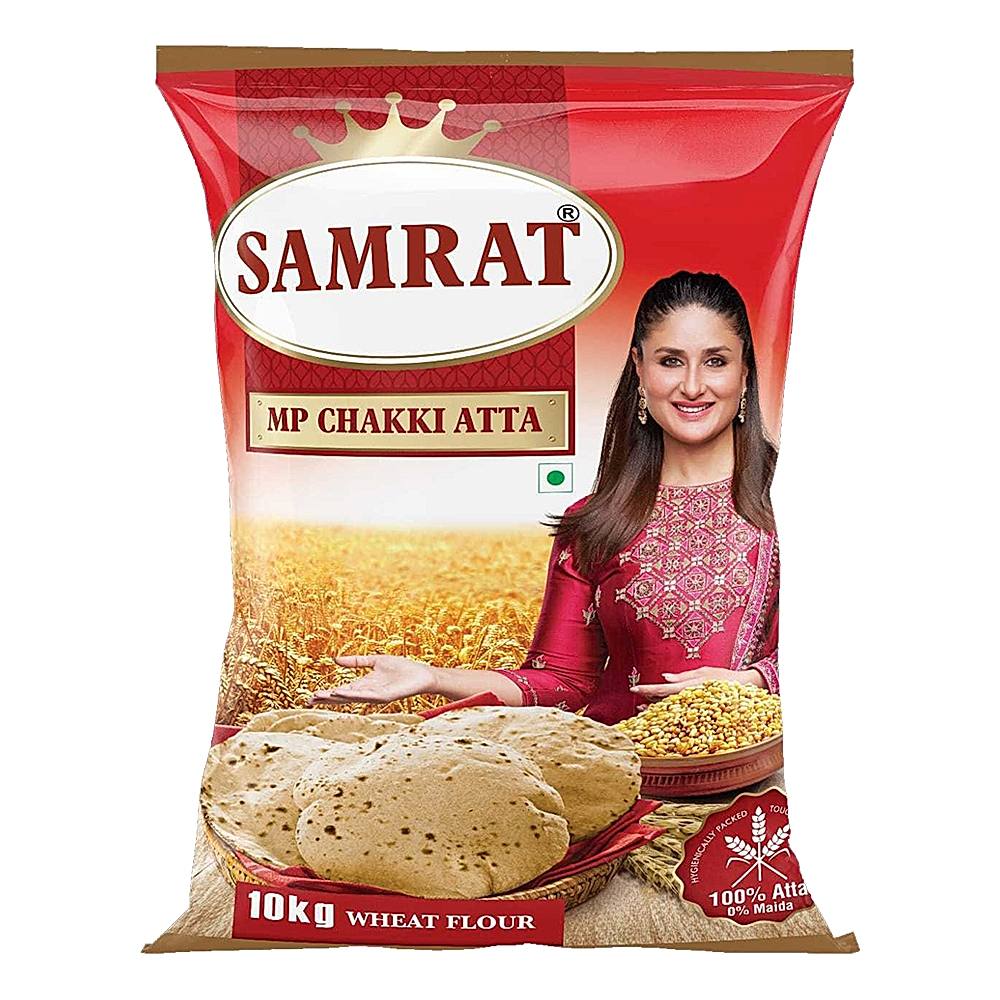 Samrat MP Chakki Wheat Atta (Gahu Pith) - 10 kg
