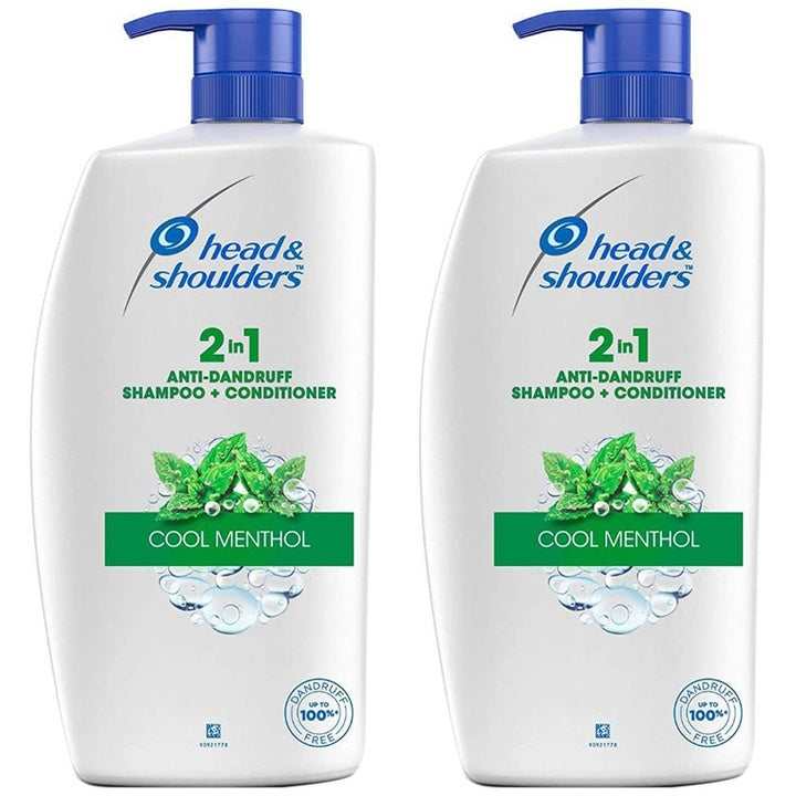 Head & Shoulders Set of 2 Cool Menthol Anti Dandruff Shampoo + Conditioner - 1 Litre Eah