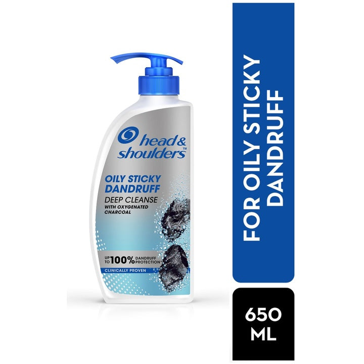 Head & Shoulders Deep Cleanse Oily Scalp Dandruff Shampoo with Oxygenated Charcoal - 650ml