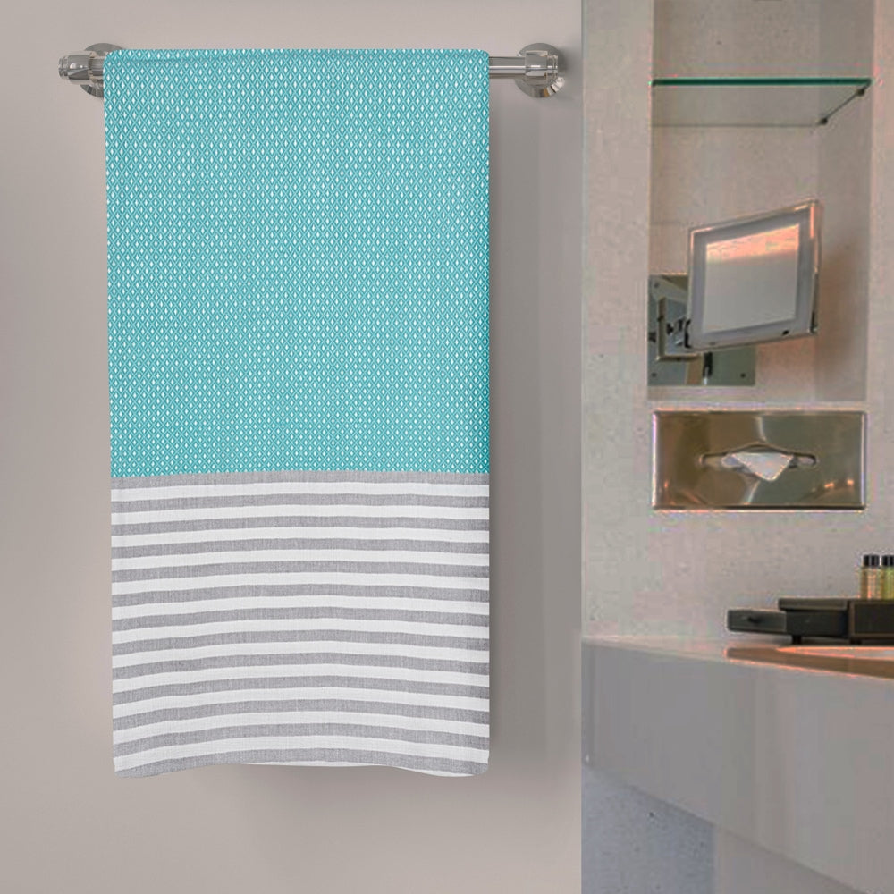 Anju Fabric Bath Towel 165 GSM (Green) - 75x150 cm - 1 U