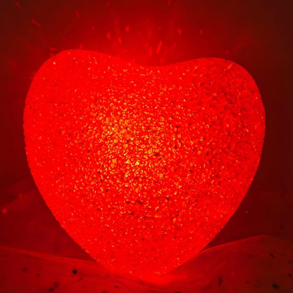 DesiDiya Heart-Shaped Red Led Table Lamp - 1 Unit