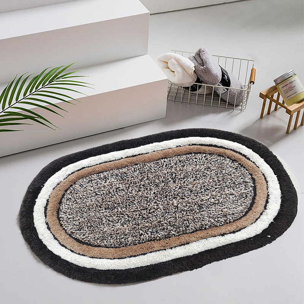 Elegant Weavers Oak Oval Door Mat Brown - 40x60 cm - 1 U