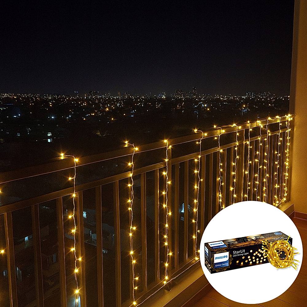 Philips 72 LED 6W String StarLit LED Light (Warm White) - 12 Meter - 1 U