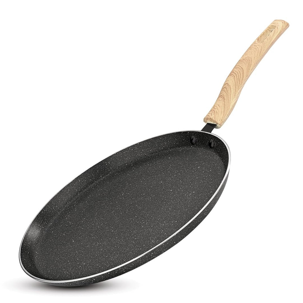 Bergner Non-Stick Induction Base Earth Tawa - Black (28 cm ) - 1 U