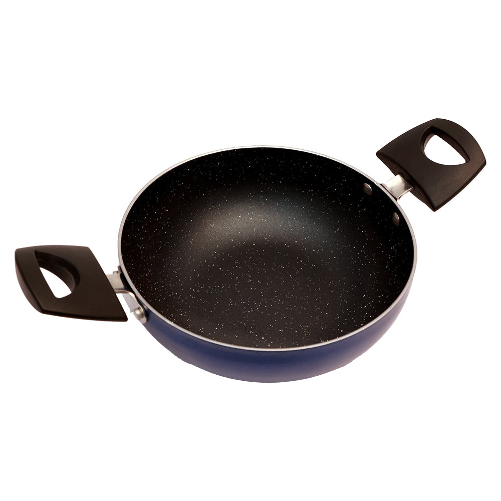 Bombay Kookware Non-Stick Kadai - Blue - 20 cm