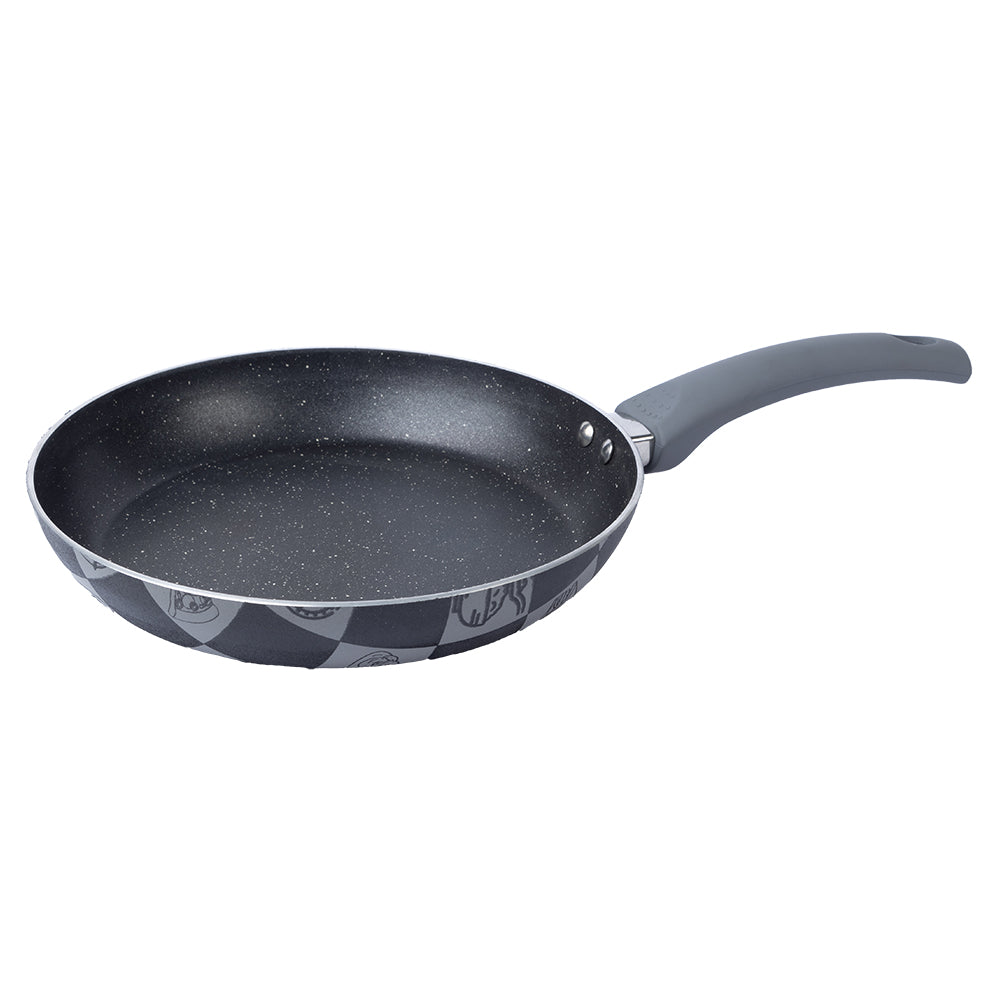 Bombay Kookware Non-Stick Kala Kruti Fry Pan - Grey & Black - 24 cm