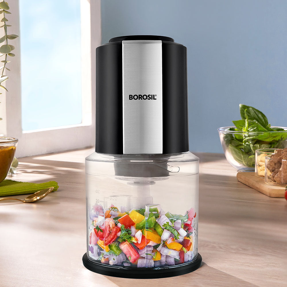 Borosil Chef Delight Chopper 300 W - Black - 1 U