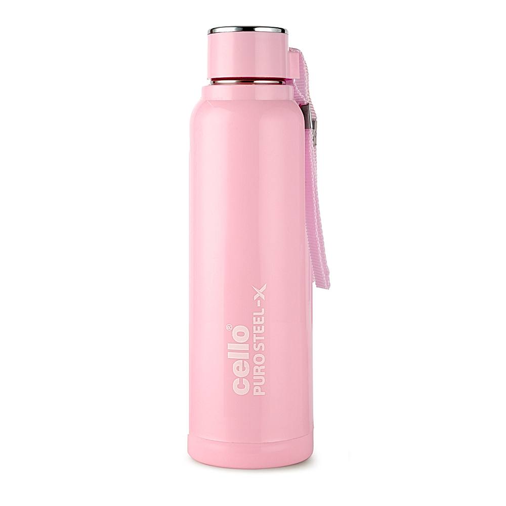 Cello Puro Steel-X Benz 900 Water Bottle (Pink) - 650 ml - 1 U