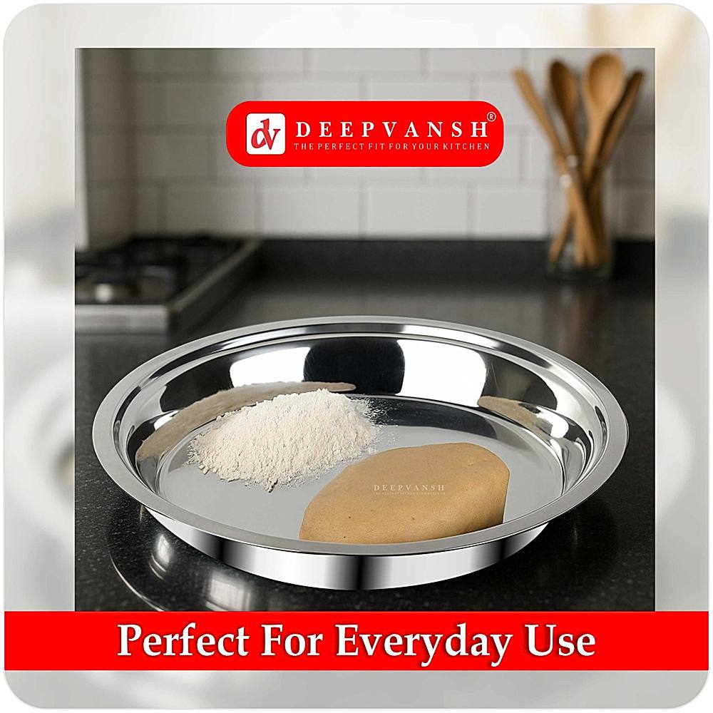 Deepvansh Stainless Steel Parath - 32 Cm - 1 U