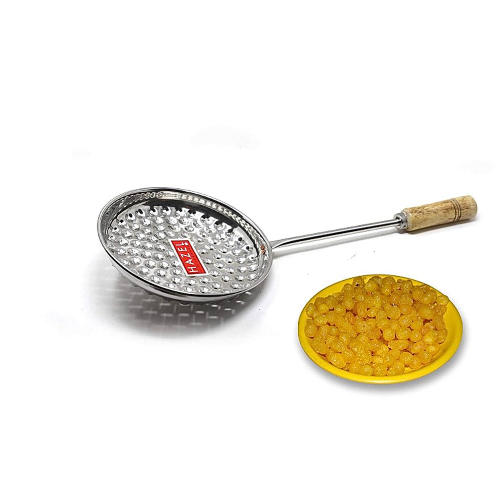 HAZEL Stainless Steel Bundi Frying Jhara - 1 Unit