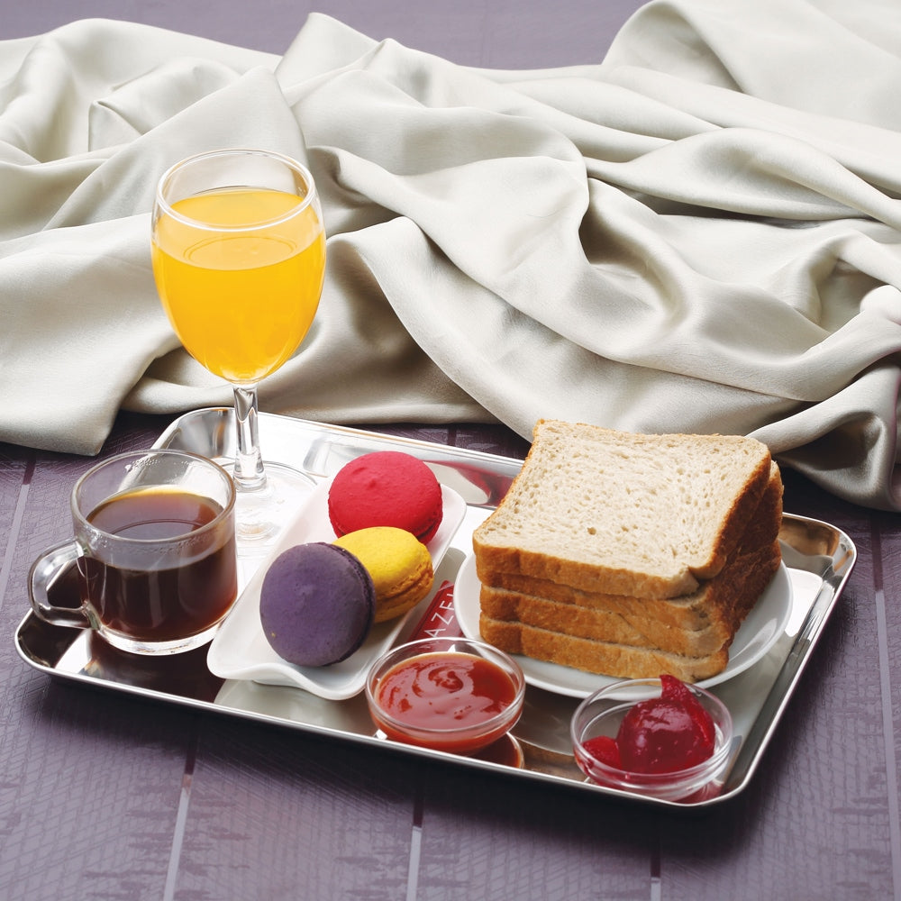 HAZEL Stainless Steel Serving Tray Rectangle - 29.5x19x2 cm - 1 U
