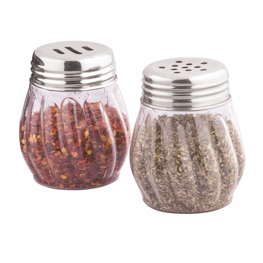 Indigo Metalware Oregano & Chilli Flakes Dispenser - Natural - 2 U