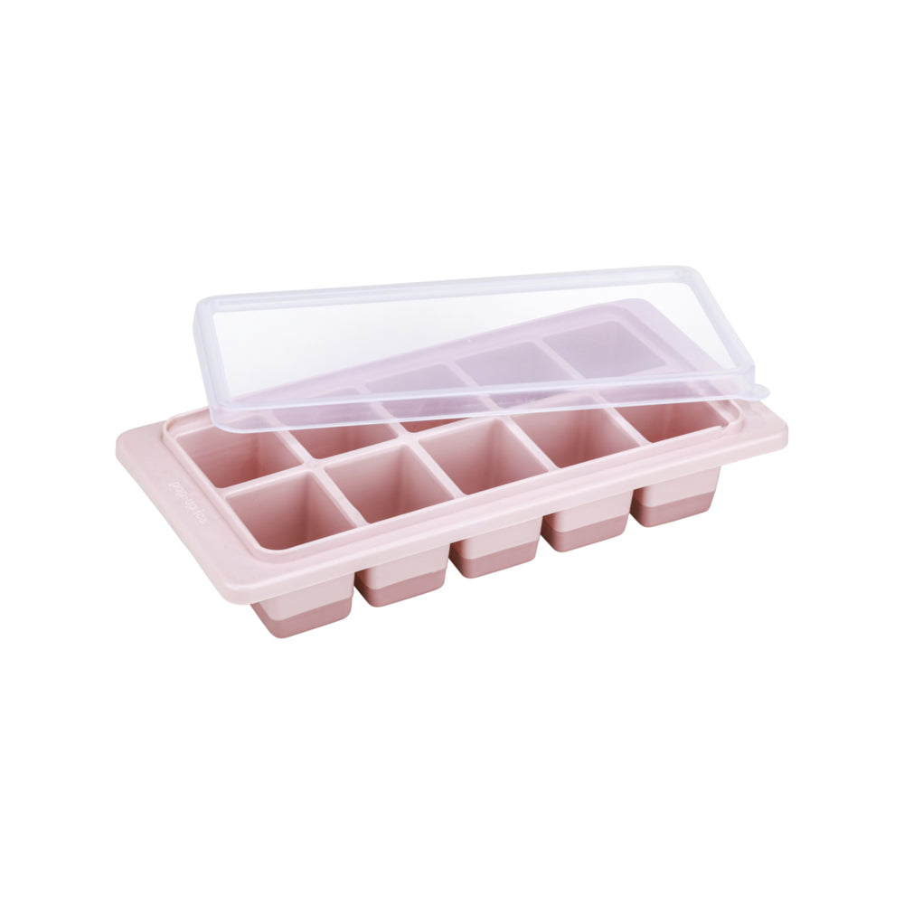 Joyo Pop Up Pure Ice Tray With Lid (Coral Peach) - 1 Unit