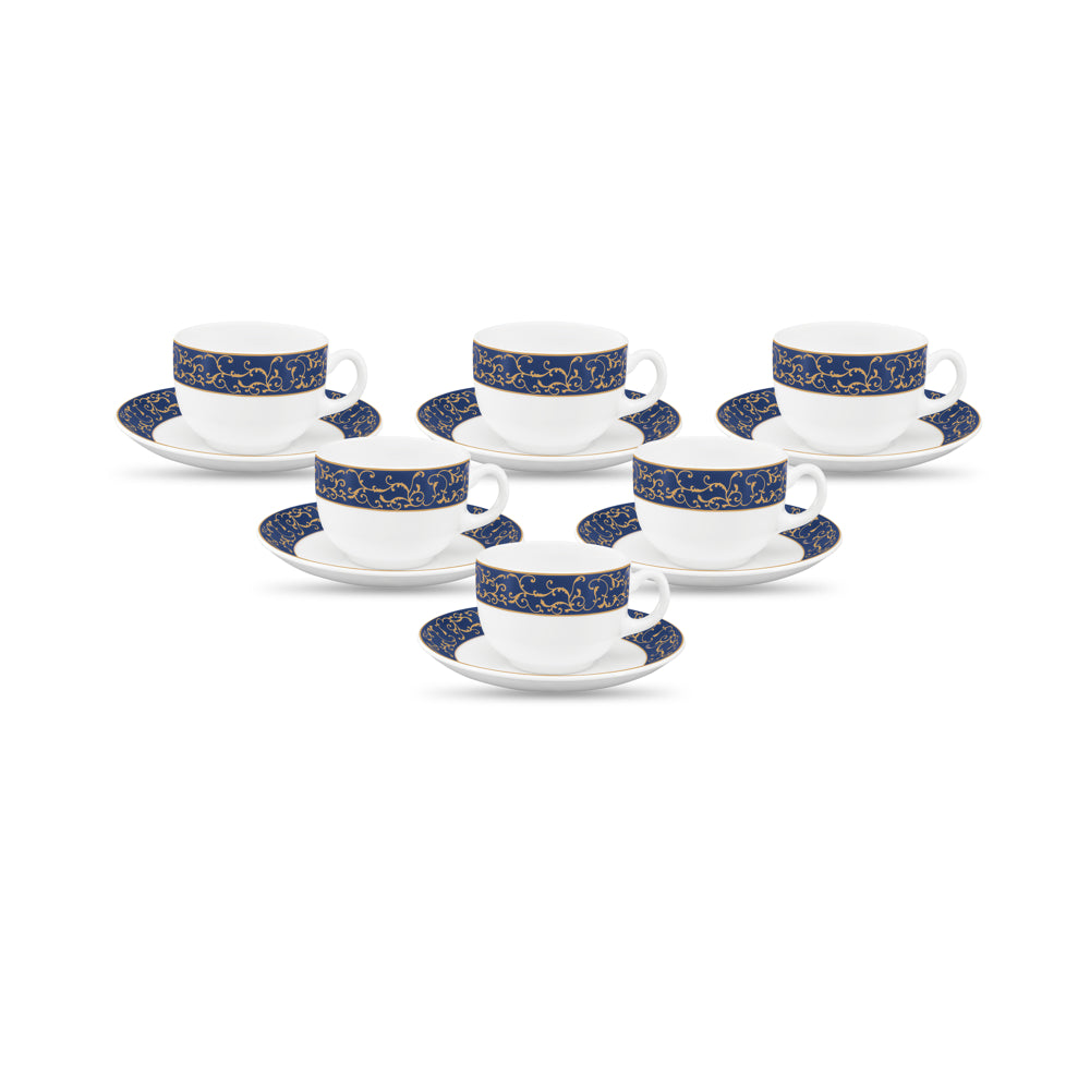 La Opala Sovrana Cup & Saucer Set - 6 Pieces - 6 U