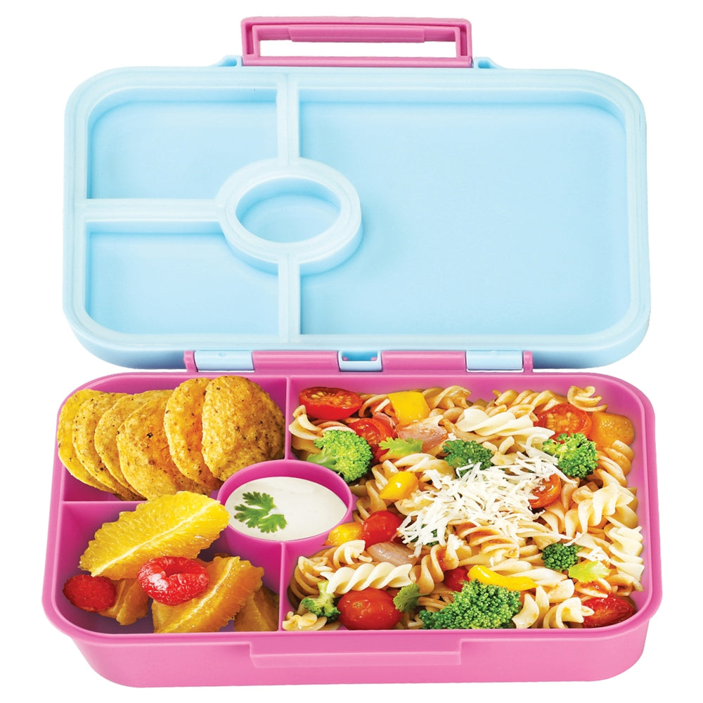 Nayasa Bento 4 - Compartment Lunch Box - Pink - 1 U