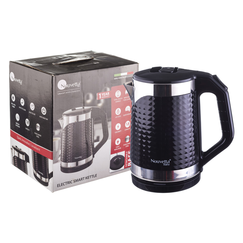 Nouvetta Electric Smart Kettle - 1500 W (Black) 1.8 L