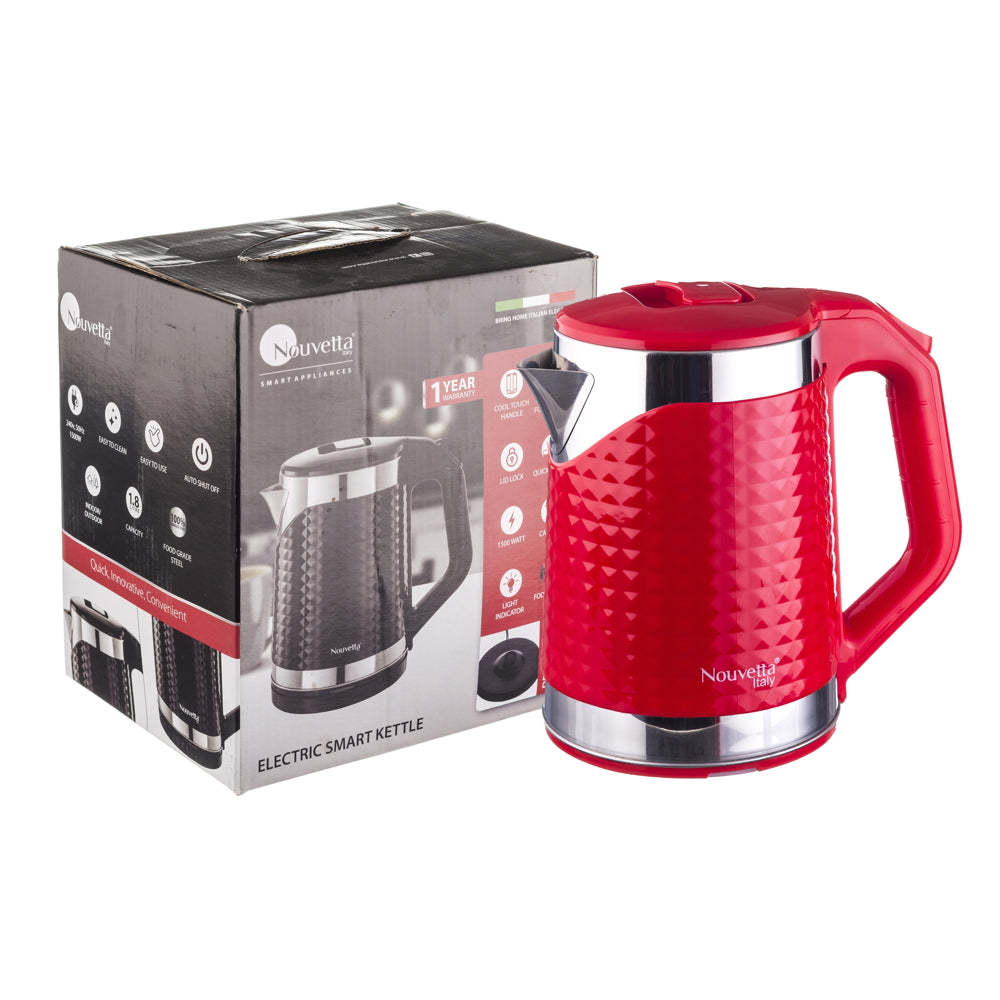 Nouvetta Electric Smart Kettle - 1500 W (Red) 1.8 L