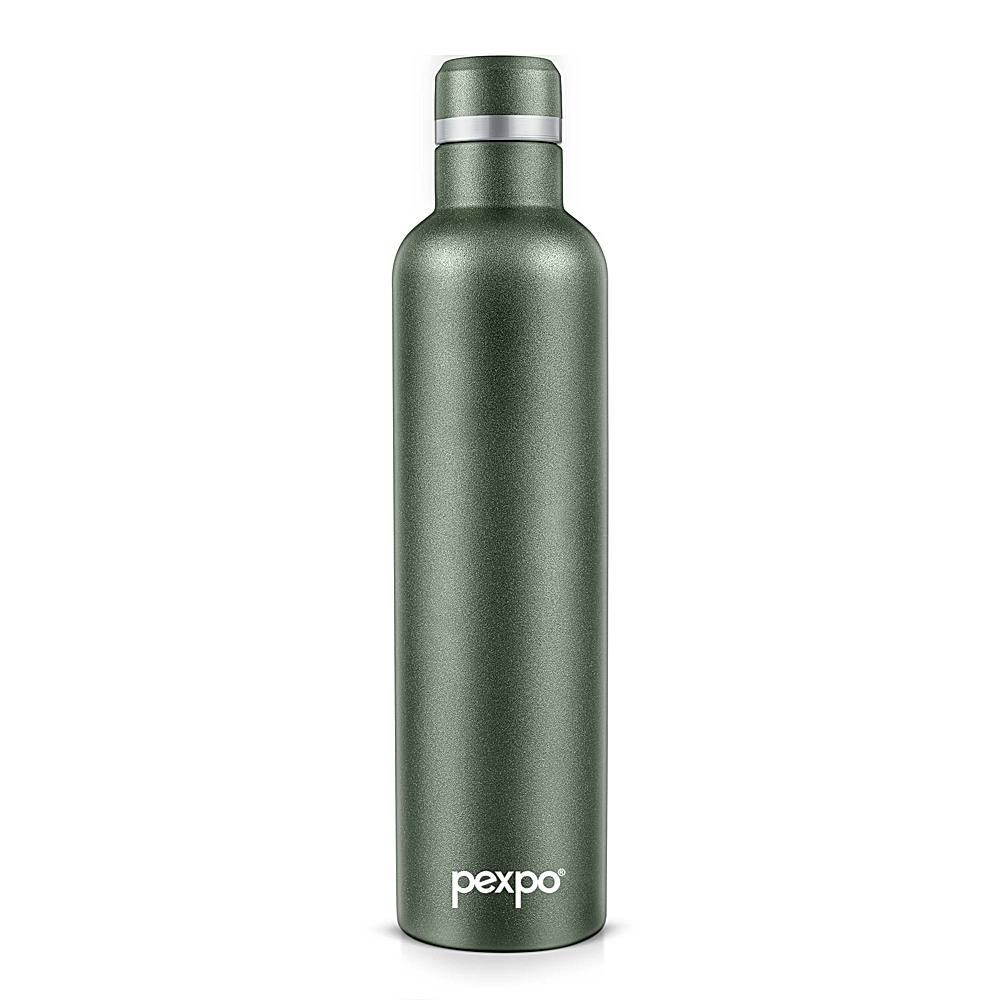 Pexpo Oreo Stainless Steel Insulated Hot & Cold Bottle (Green) 750 ml - 1 Unit