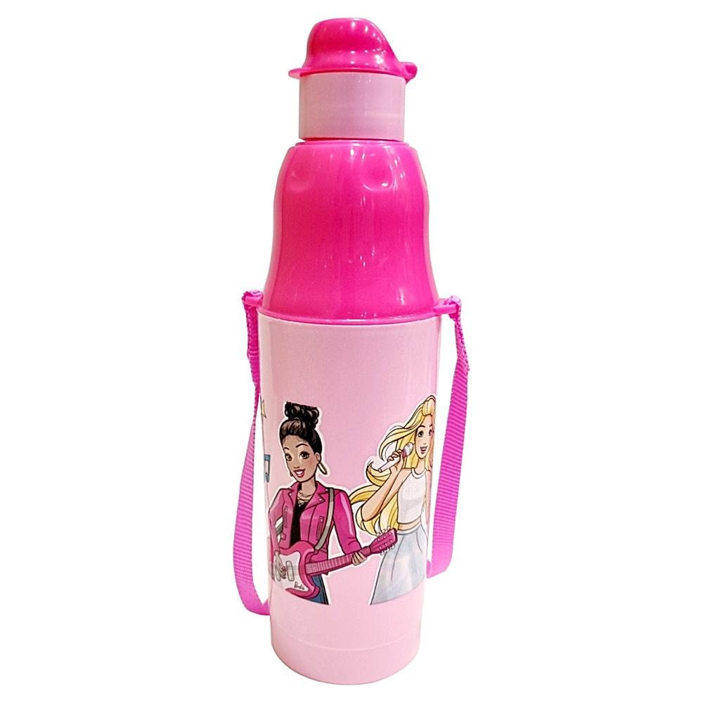 Pratap Barbie Kids Water Bottle D3 (Pink) - 1 U