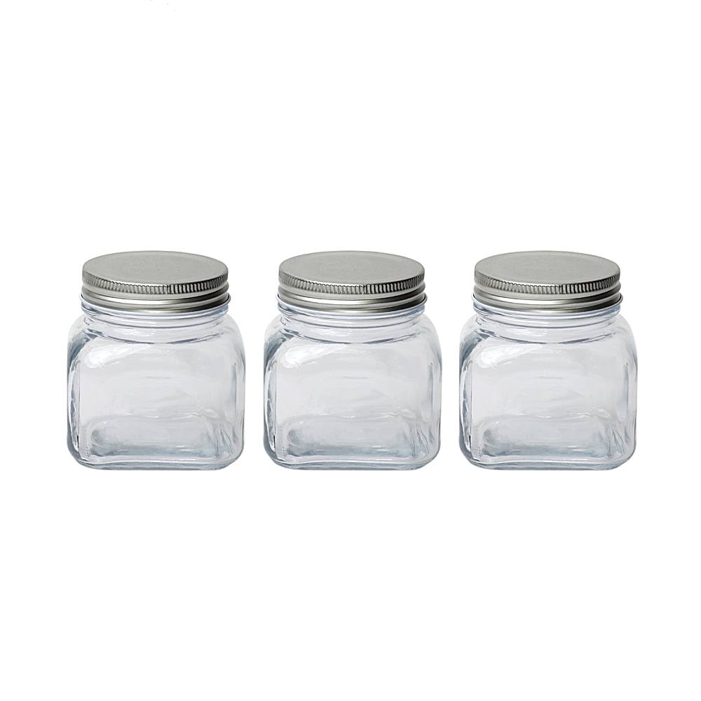 Sanjeev Kapoor Metro Square Jar (350 ml) - Set Of 3 - 1 U