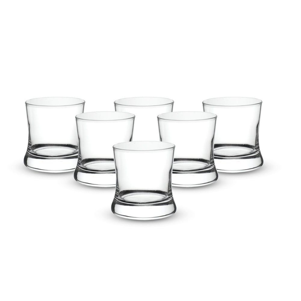 Sanjeev Kapoor Romania Whisky Glass (350 ml) - Set Of 6 - 1 U